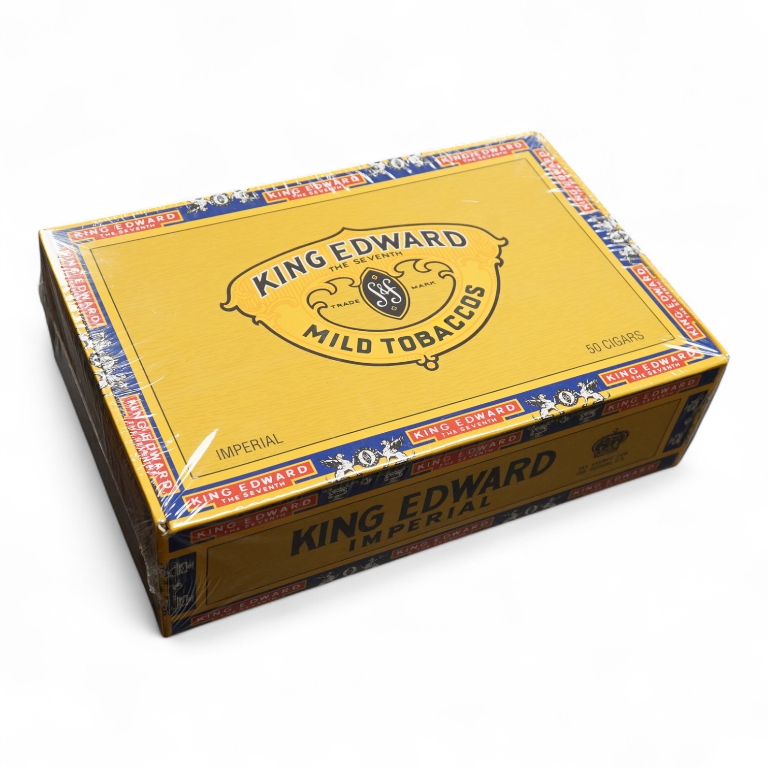 A sealed box of 50 King Edward cigars